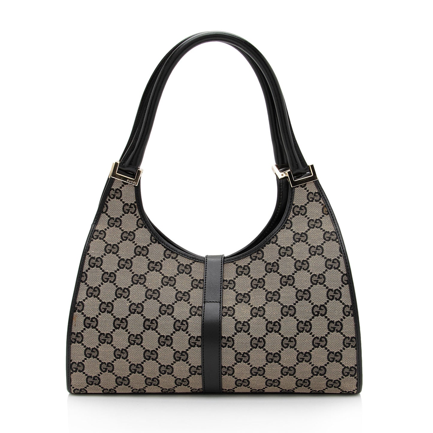 Gucci Vintage GG Canvas Bardot Medium Shoulder Bag (SHF-MzOFGC)