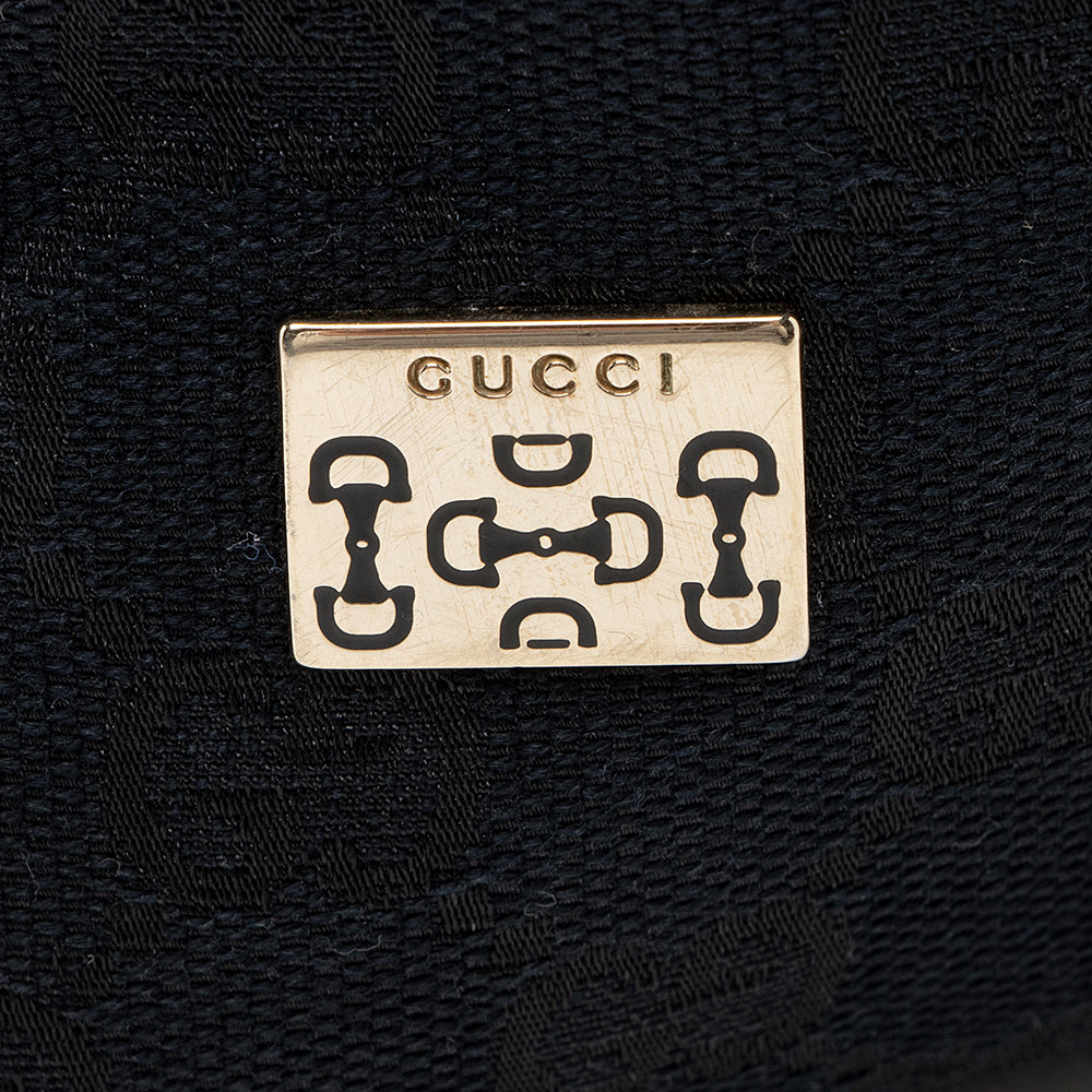 Gucci Vintage GG Canvas Horsebit Small Tote