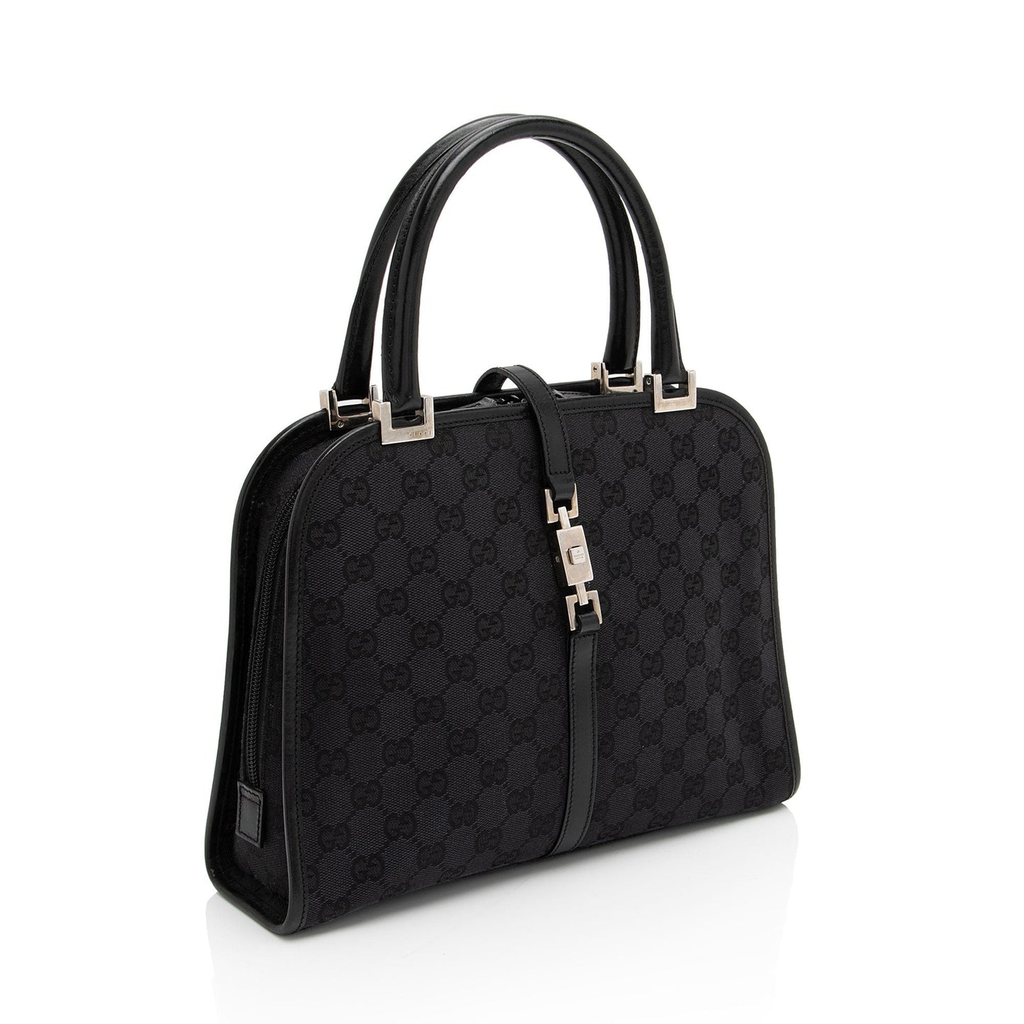 Gucci Vintage GG Canvas Jackie Dome Satchel (SHF-TGvarJ)
