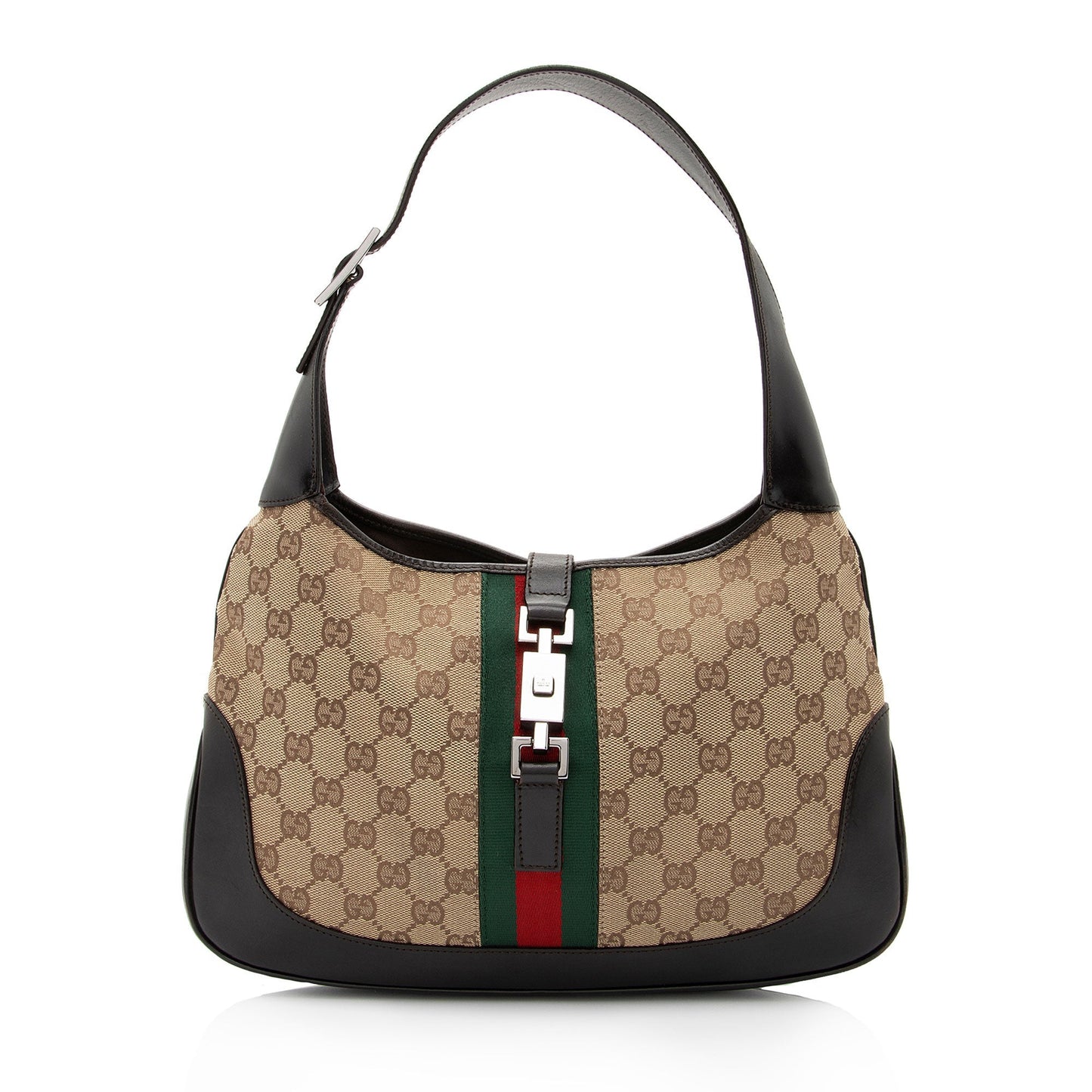 Gucci Vintage GG Canvas Jackie Hobo (SHF-0vIVSI)