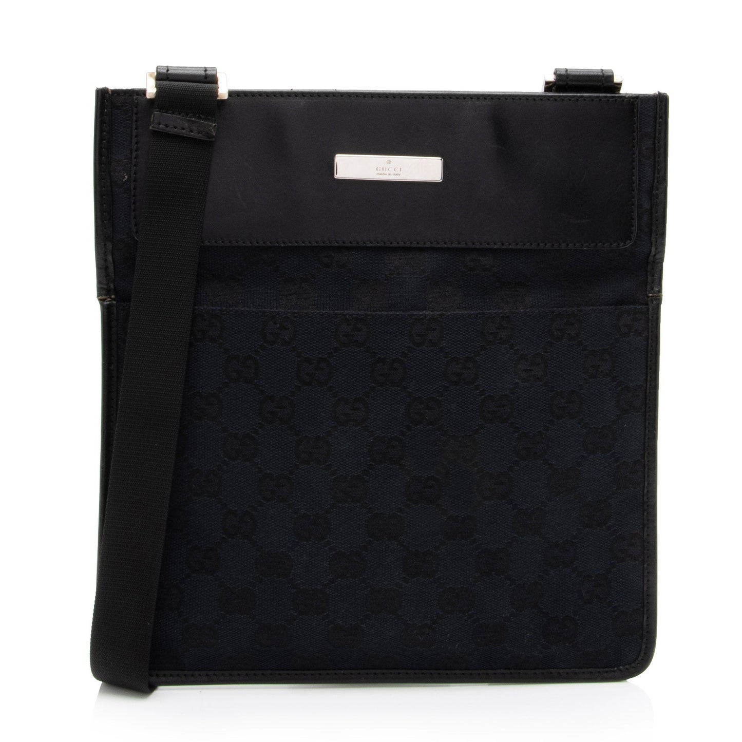 Gucci Vintage GG Canvas Messenger (SHF-jzVt7I)
