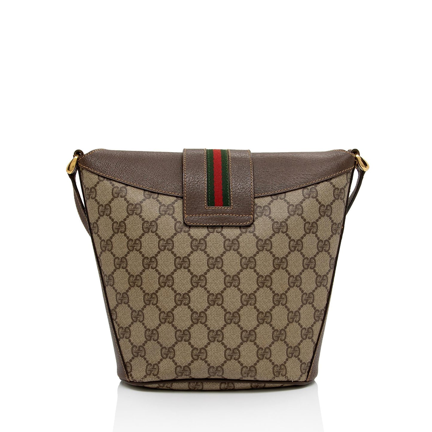 Gucci Vintage GG Plus Web Shoulder Bag (SHF-PvNydn)