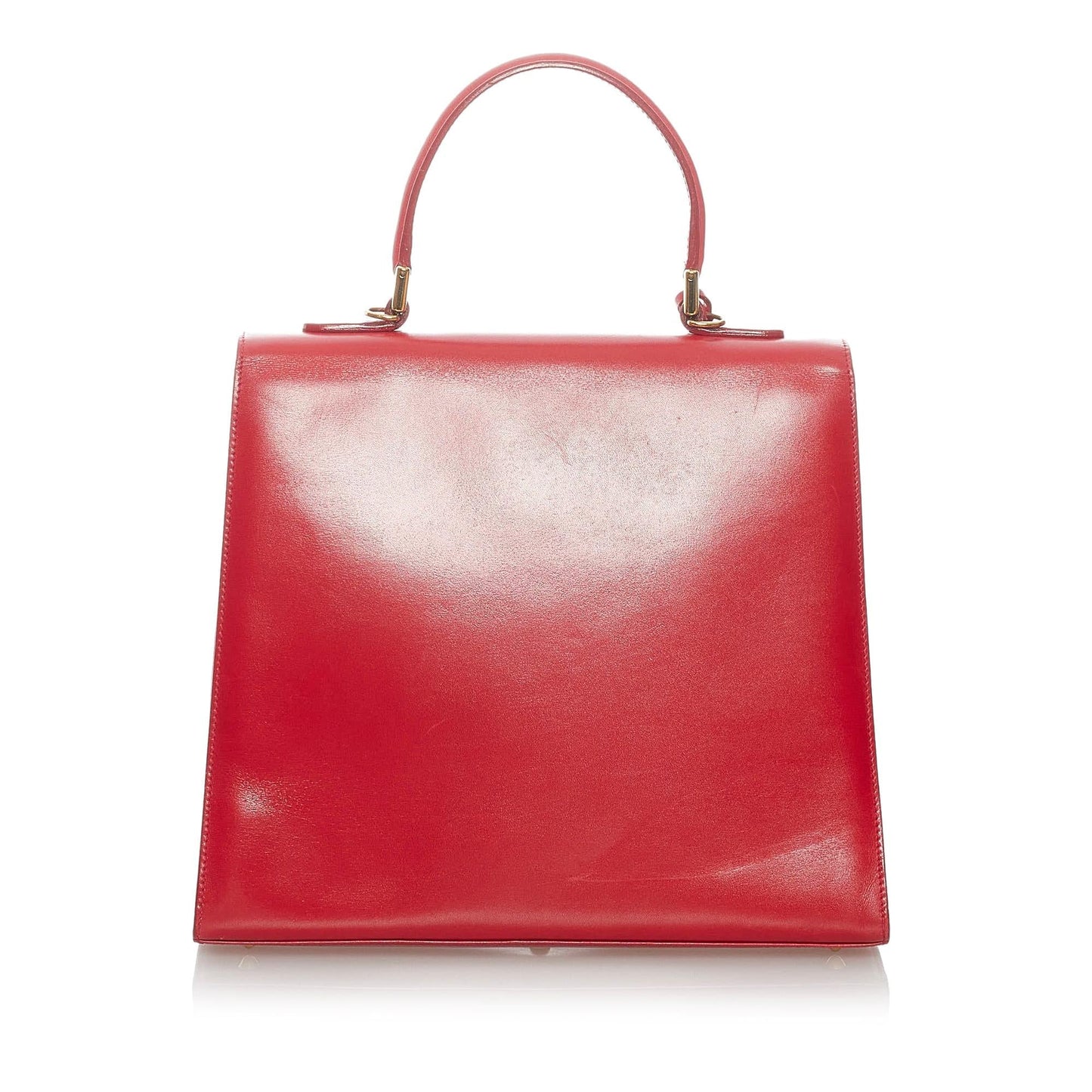 Gucci Vintage Lady Lock Leather Satchel (SHG-30735)