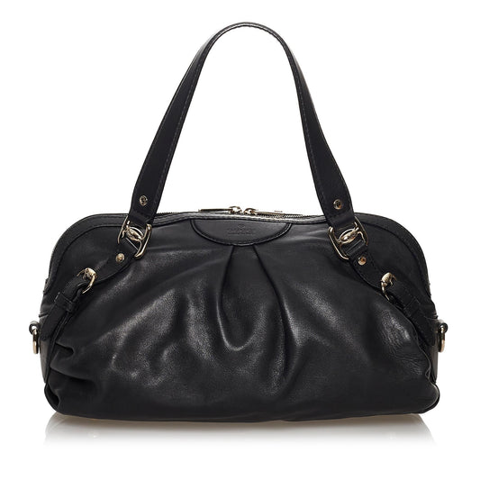 Gucci Vintage Leather Satchel (SHG-37216)