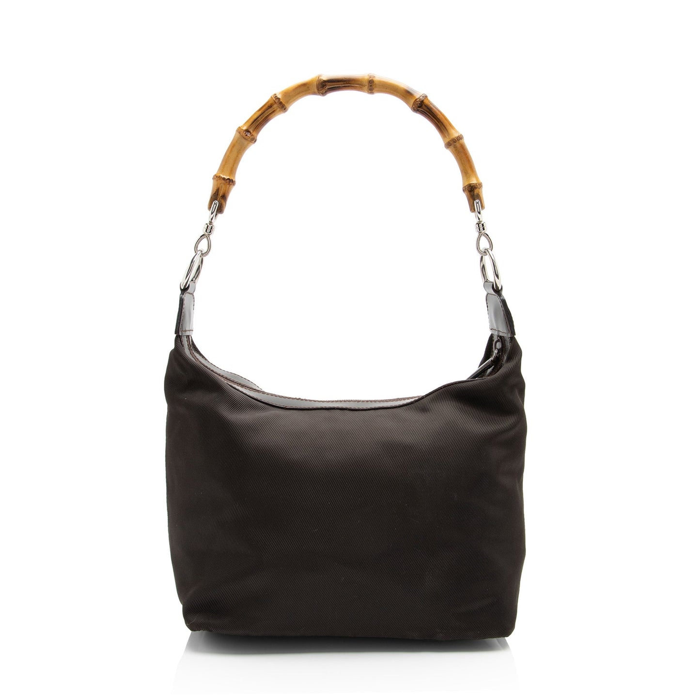 Gucci Vintage Nylon Bamboo Hobo (SHF-XDIaRR)