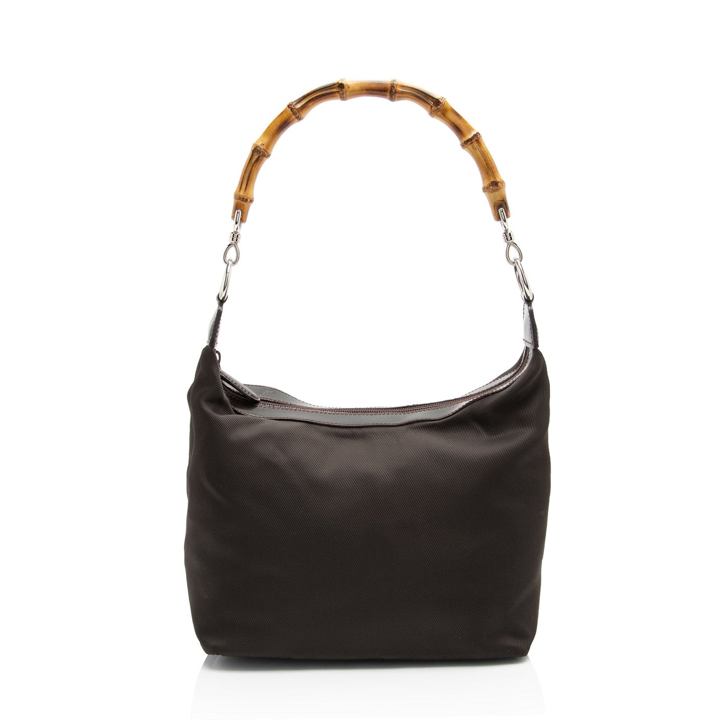 Gucci Vintage Nylon Bamboo Hobo (SHF-XDIaRR)