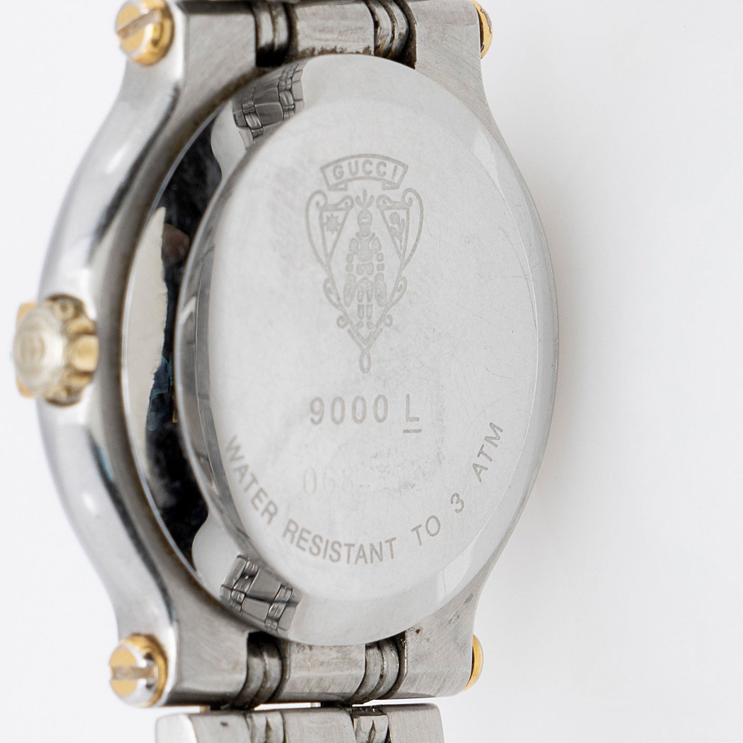 Gucci Vintage Stainless Steel 2 Tone 9000L Watch (SHF-idACfX)