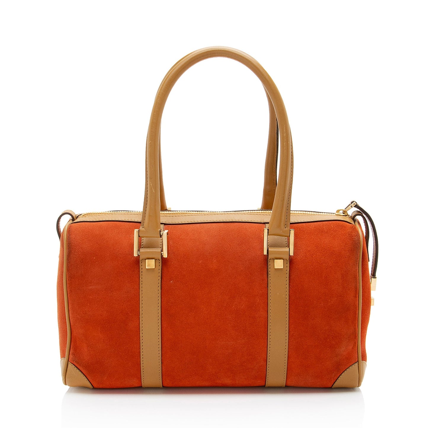 Gucci Vintage Suede Leather Small Boston Bag