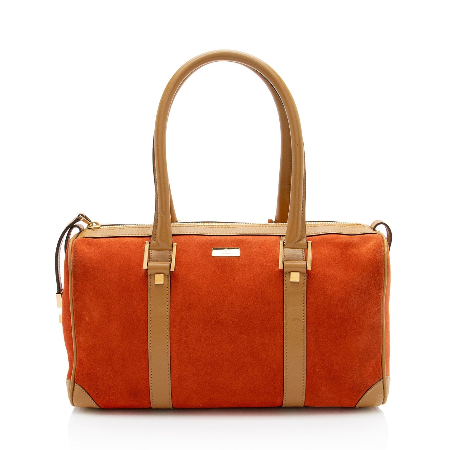 Gucci Vintage Suede Leather Small Boston Bag