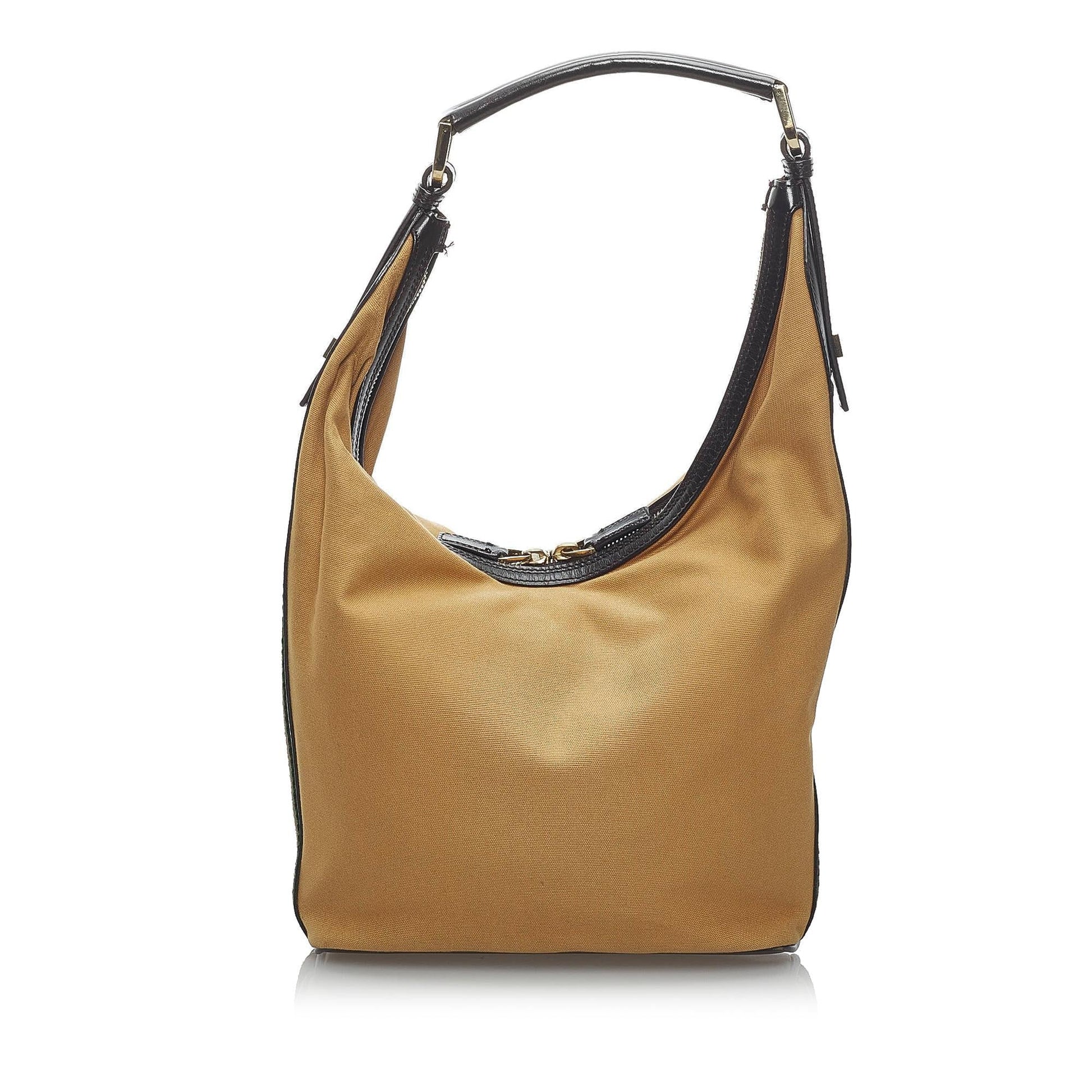 Gucci Web Canvas Shoulder Bag (SHG-34236)