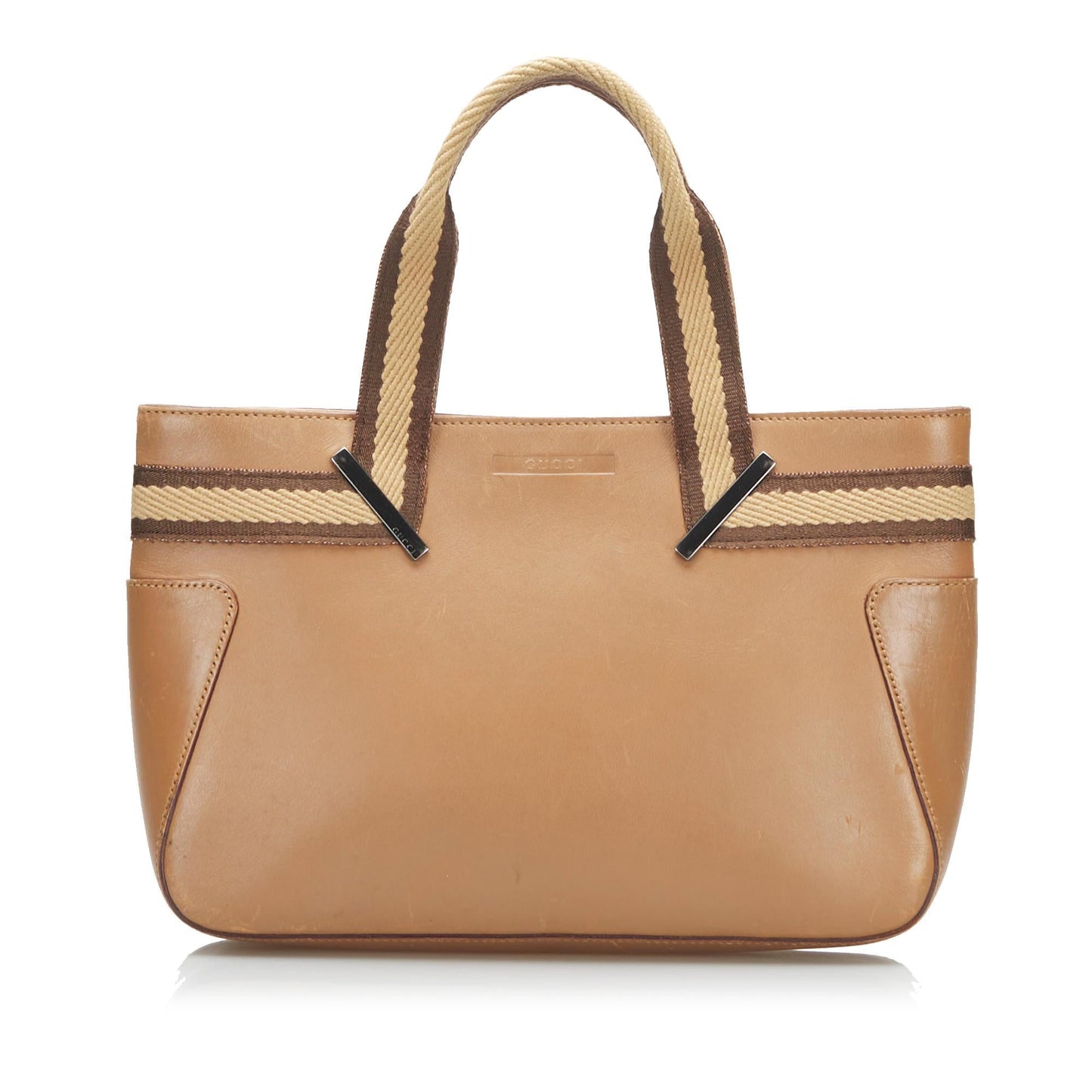 Gucci Web Leather Tote (SHG-35108)