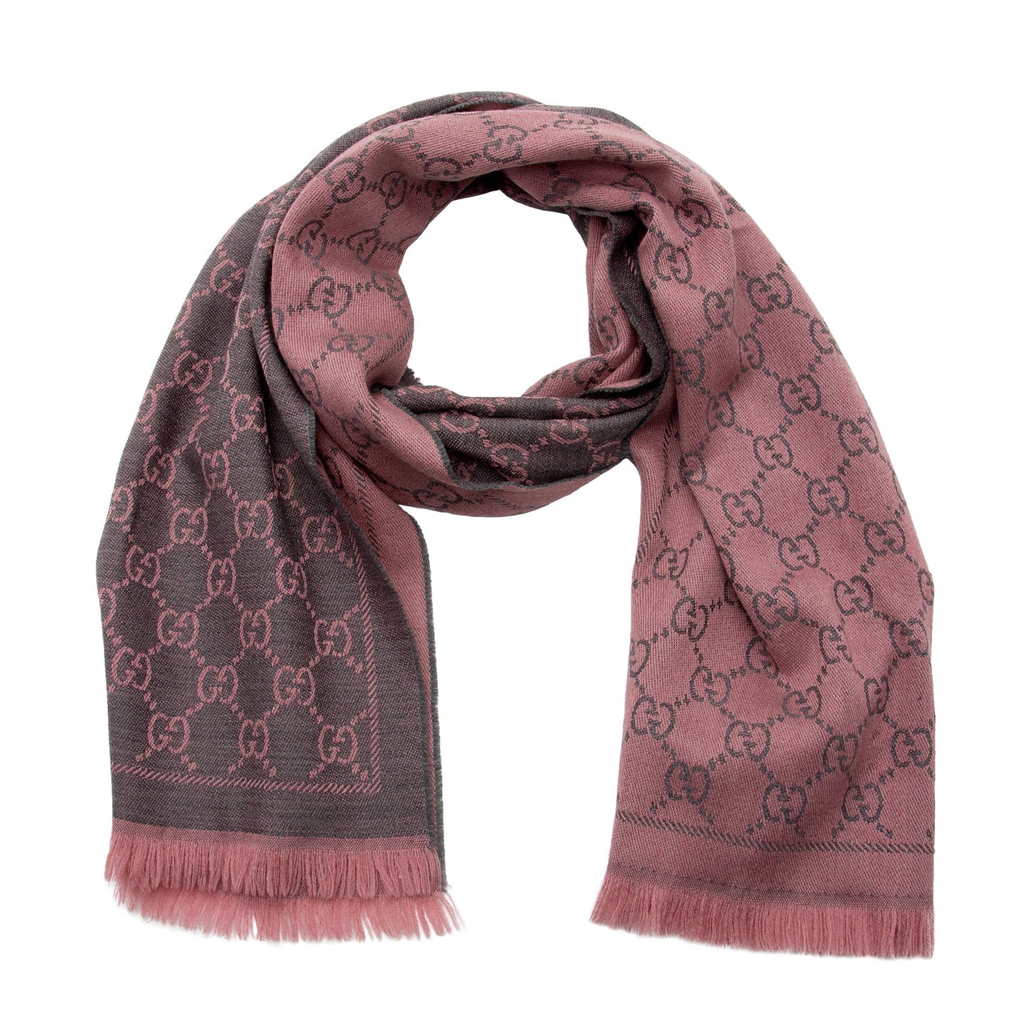 Gucci Wool GG Reversible Scarf (SHF-Ci0Heg)
