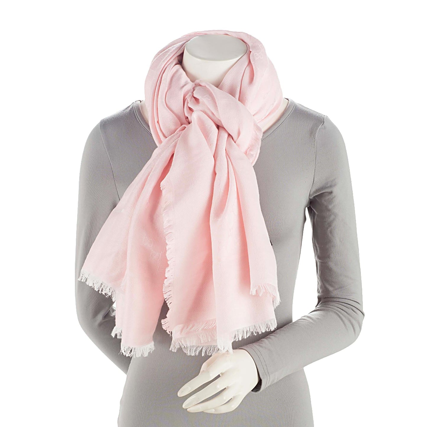 Gucci Wool Silk GG Oversize Scarf (SHF-k5nkxx)