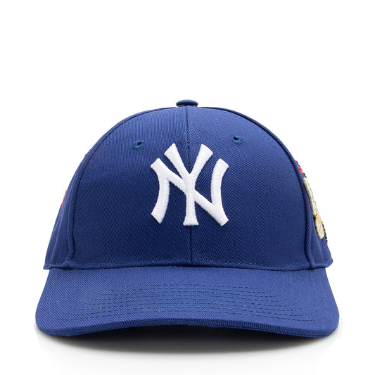 Gucci X MLB NY Yankees Cotton Embroidered Moth Baseball Hat - Size S (SHF-22430)