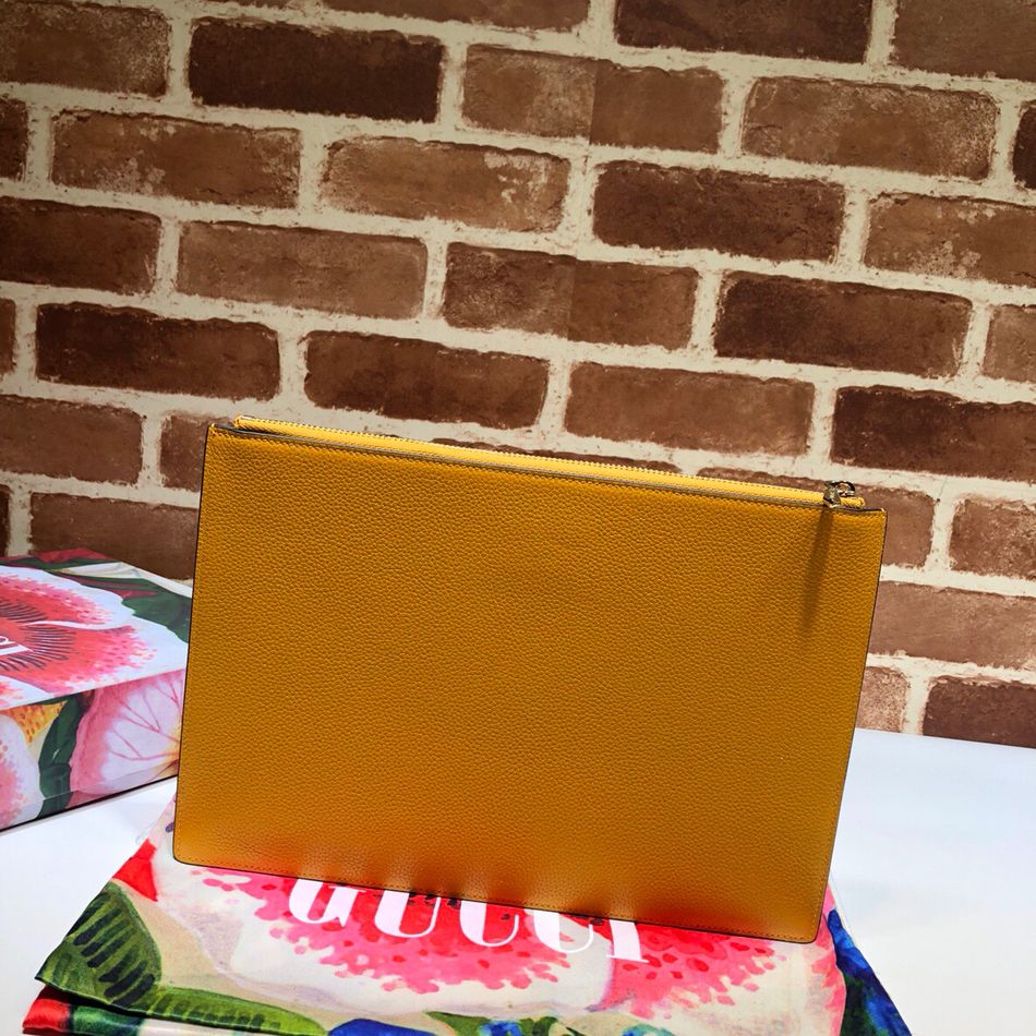 Gucci Pochette Caro Leather Clutch