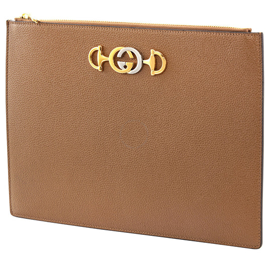 Gucci Pochette Caro Leather Clutch