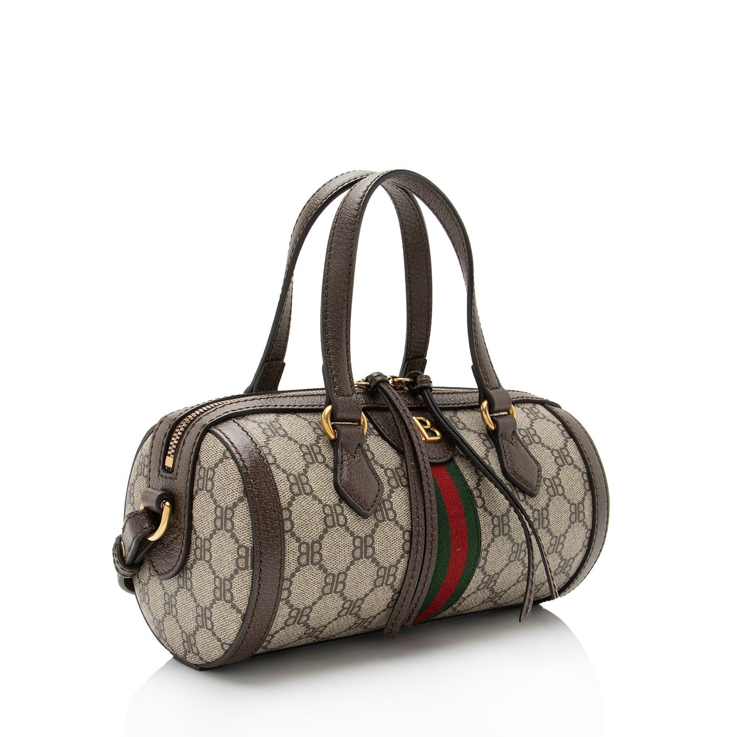 Gucci Monogram Nylon Leather Canvas Shoulder Bag