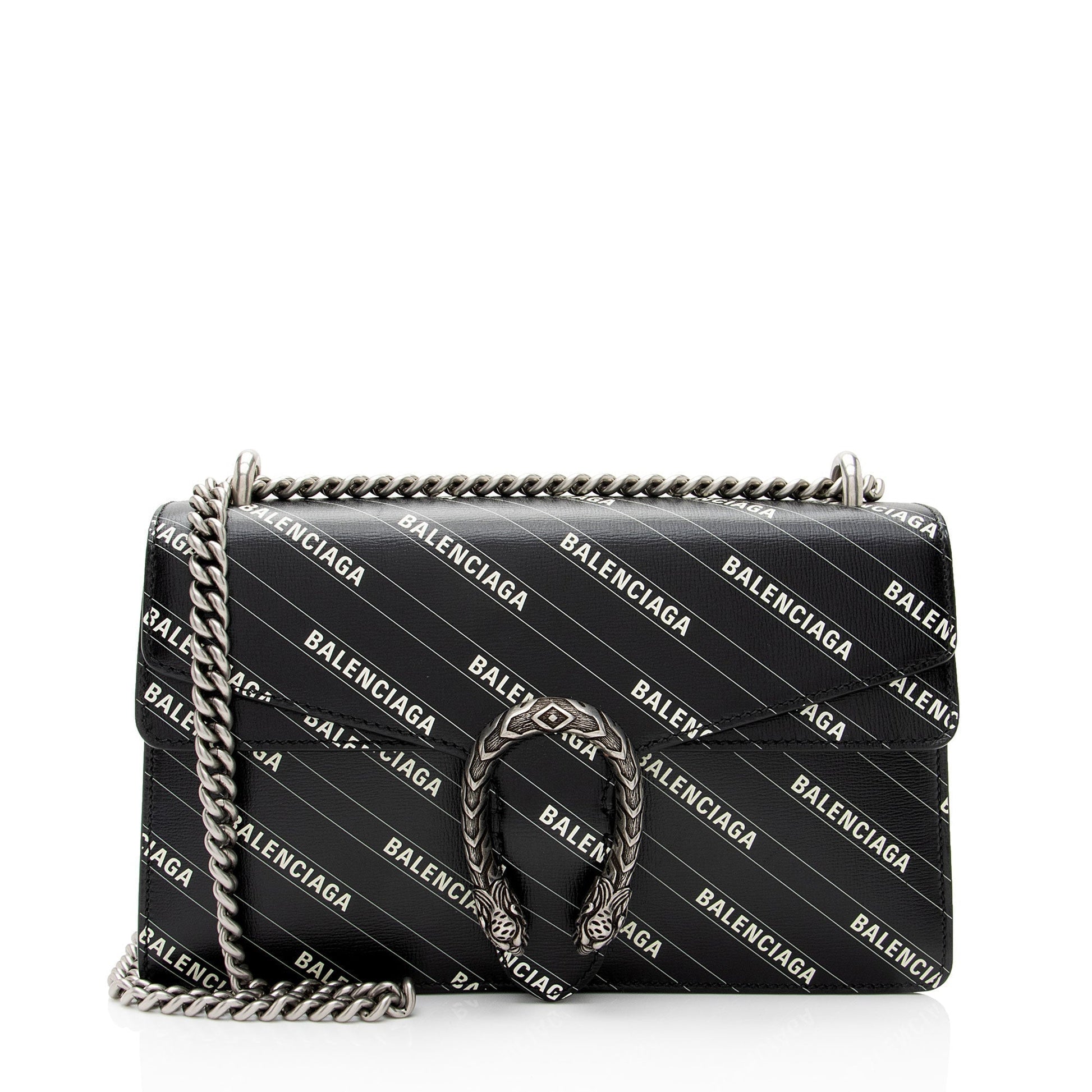 Gucci Leather Canvas Shoulder Bag