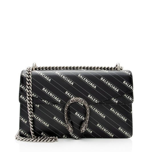Gucci Leather Canvas Shoulder Bag