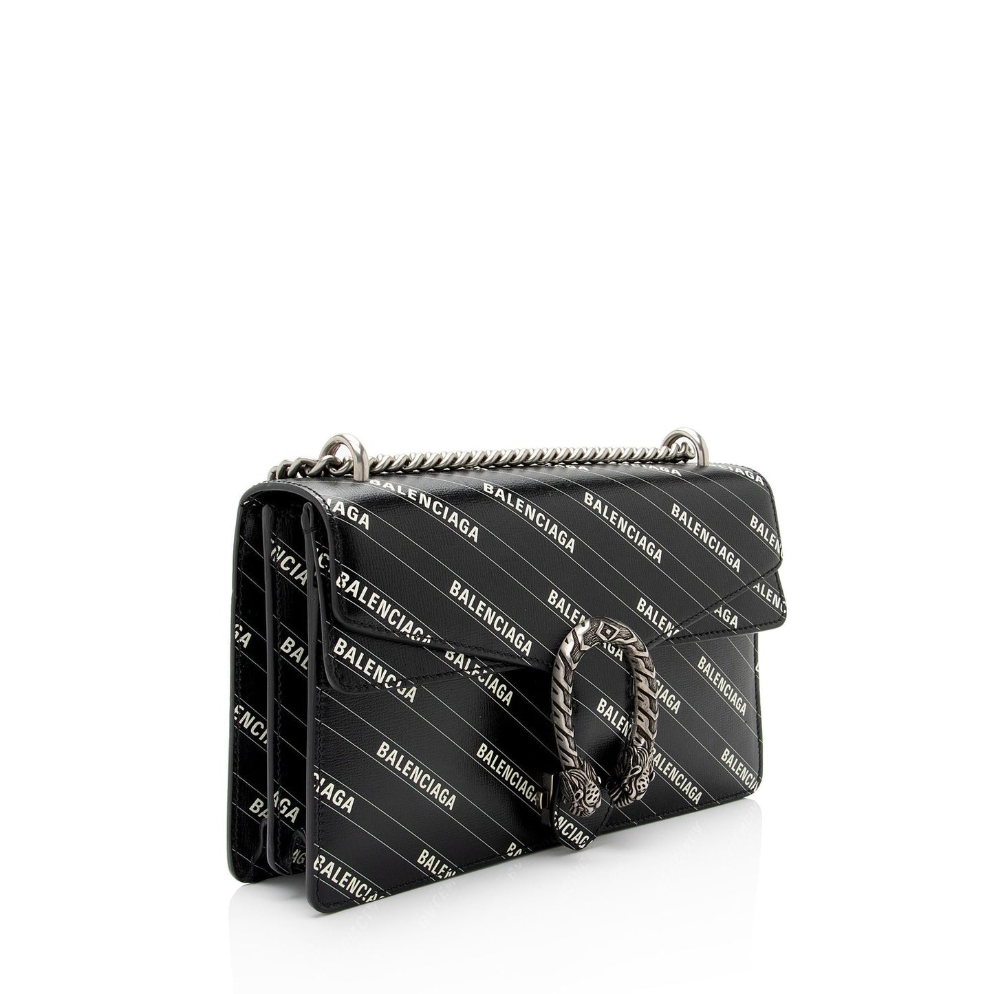 Gucci Leather Canvas Shoulder Bag
