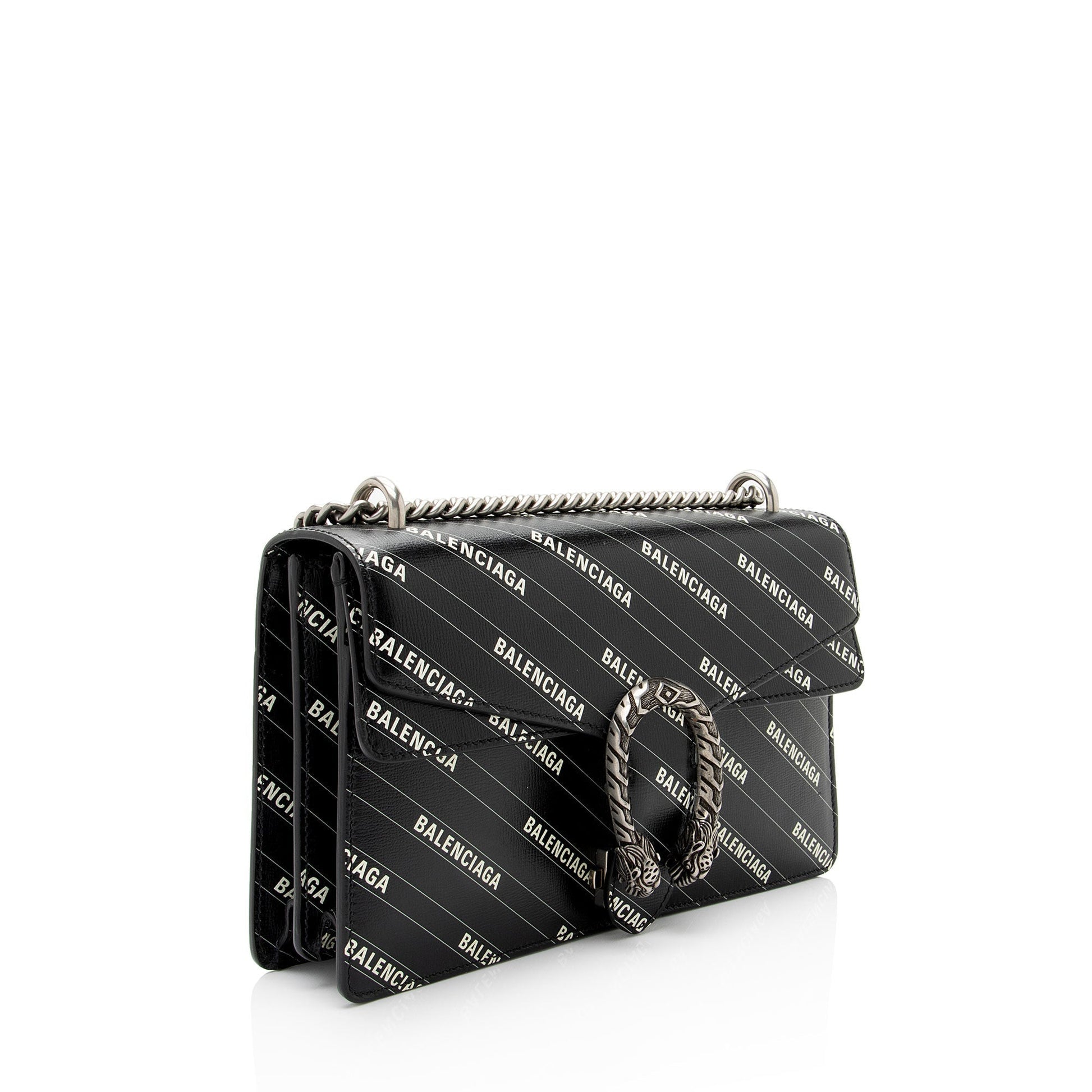 Gucci Leather Canvas Shoulder Bag