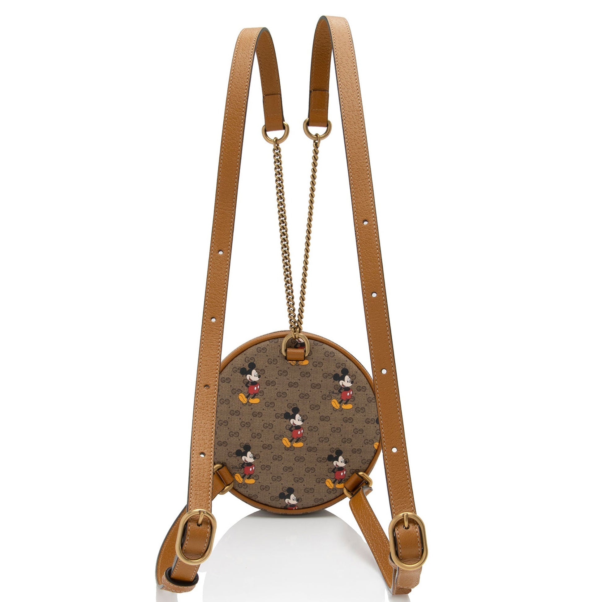 Gucci Leather Canvas Shoulder Bag