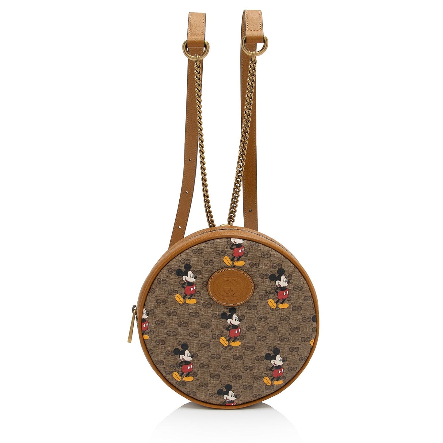 Gucci Leather Canvas Shoulder Bag