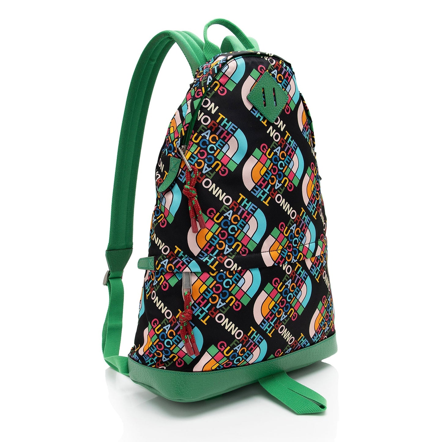 Gucci Nylon Leather Canvas Shoulder Bag