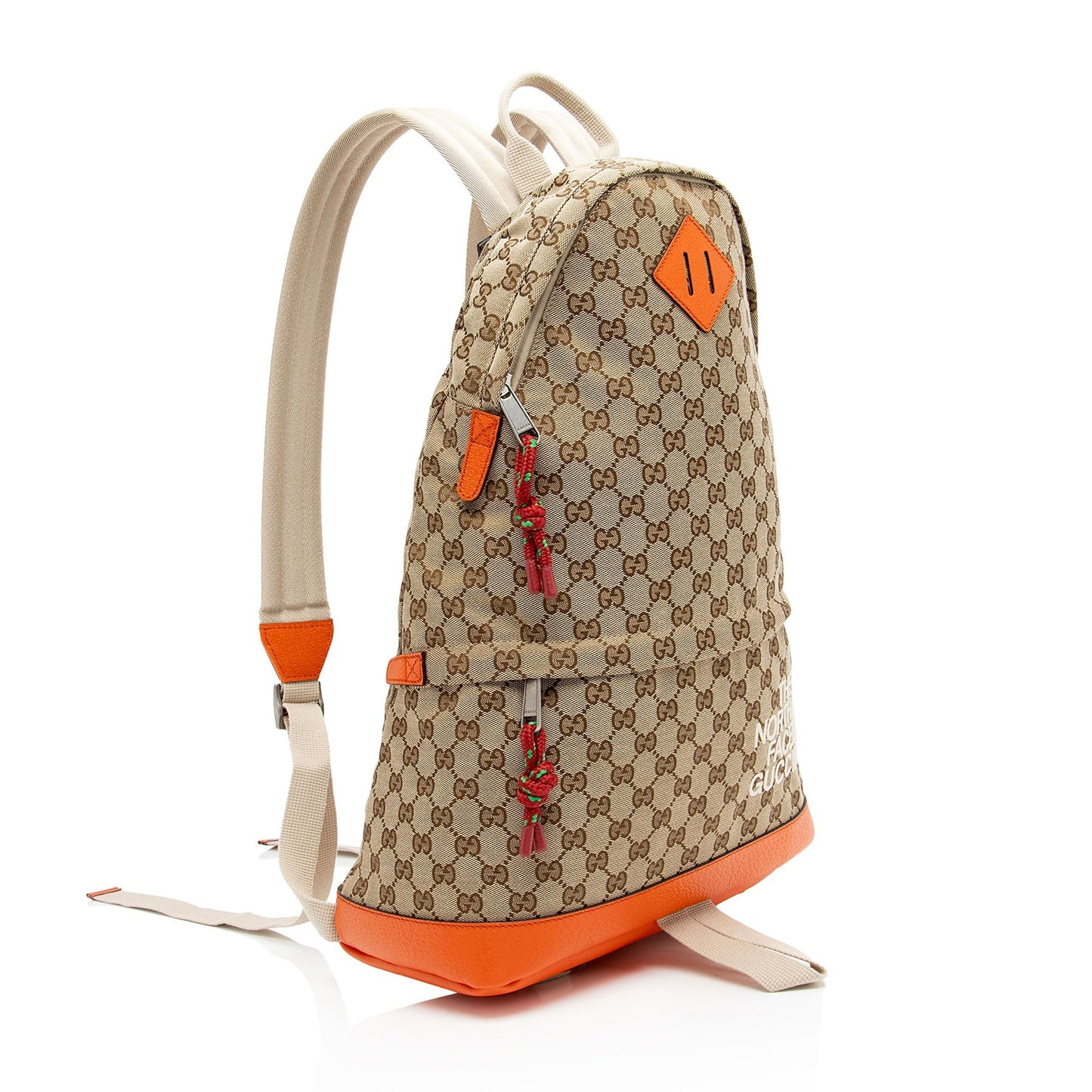 Gucci Nylon Leather Canvas Shoulder Bag