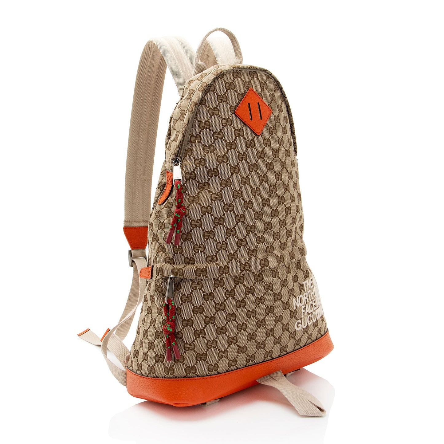 Gucci Nylon Leather Canvas Shoulder Bag