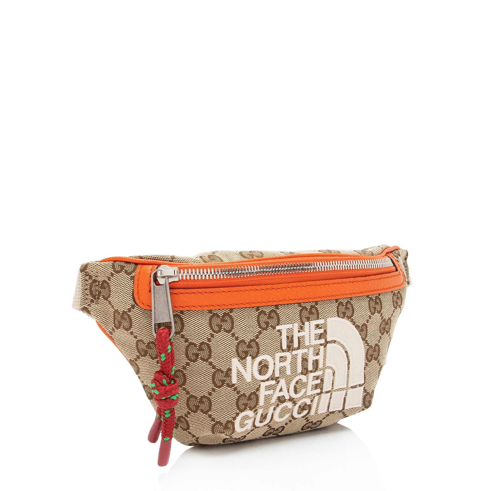 Gucci Nylon Leather Canvas Shoulder Bag