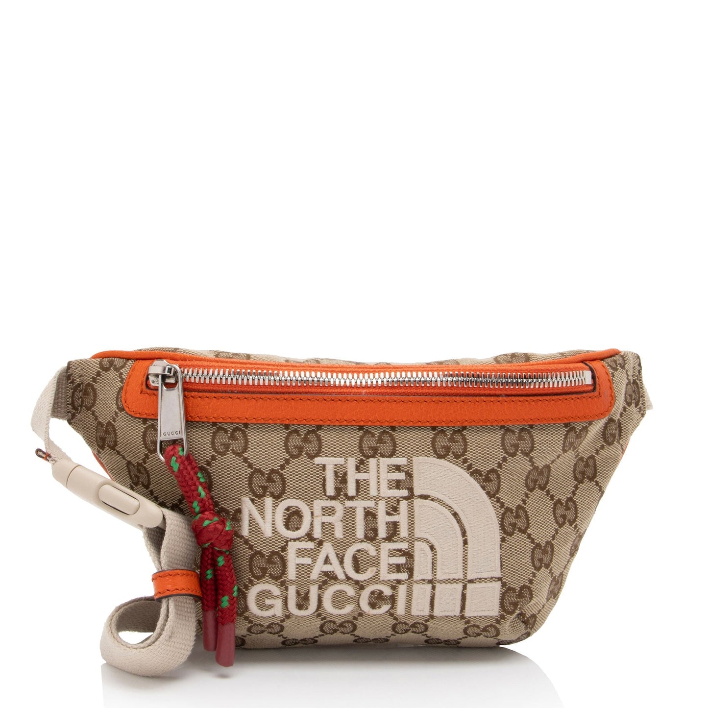 Gucci Nylon Leather Canvas Shoulder Bag