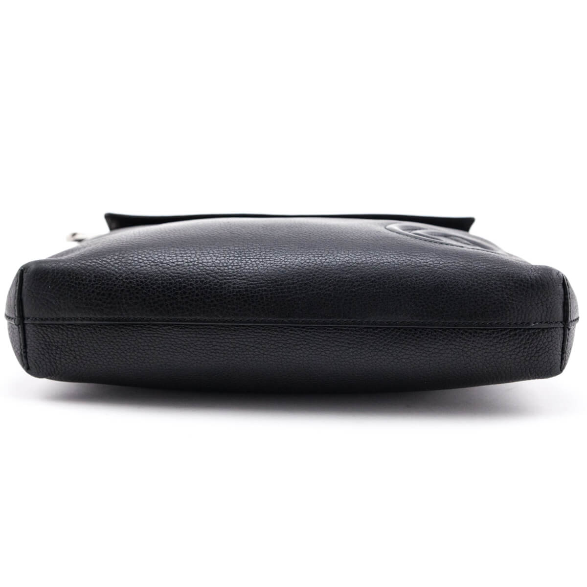 Gucci Black Pebbled Calfskin Medium Soho Messenger Bag