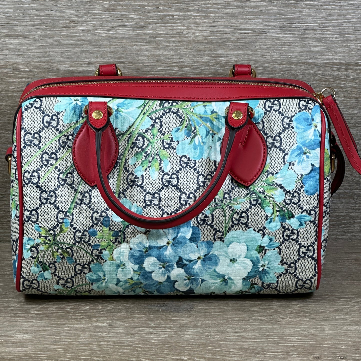 Gucci Leather Canvas Shoulder Bag