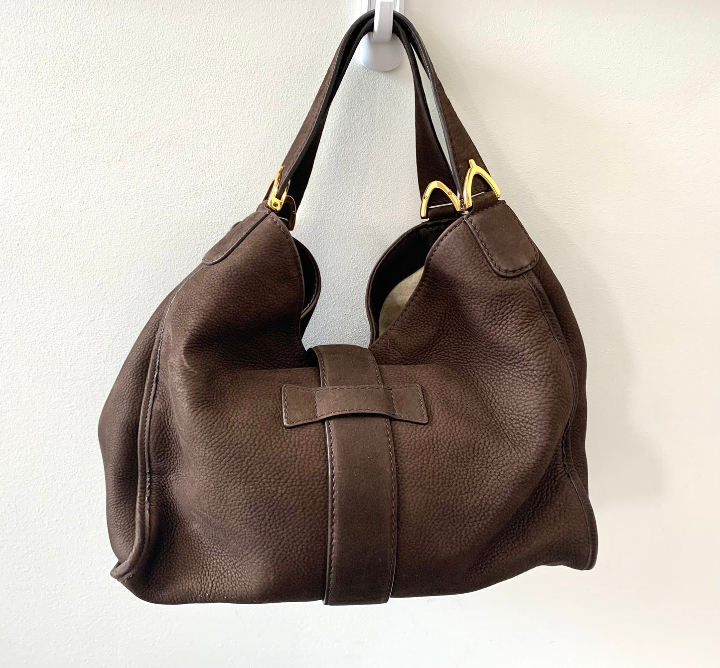 Gucci Monogram Caro Canvas Shoulder Bag