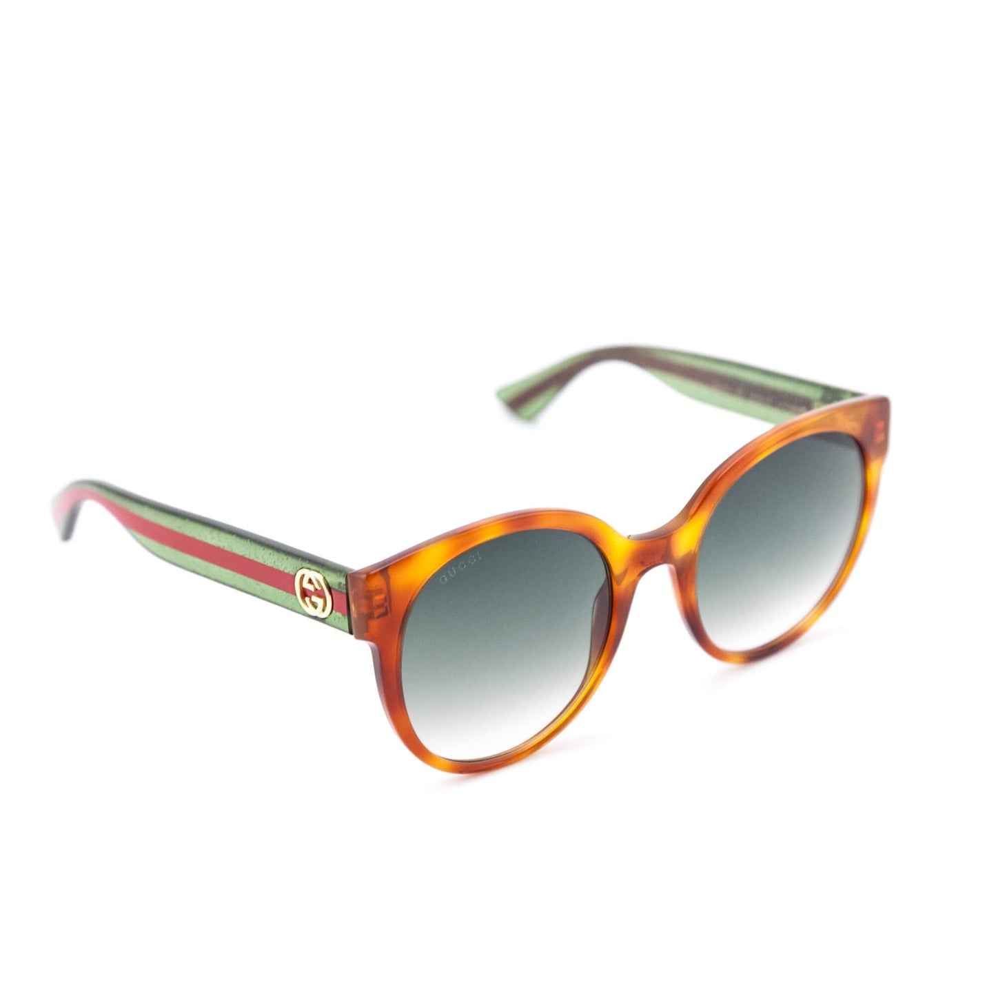 Gucci Brown Web Oversized Sunglasses