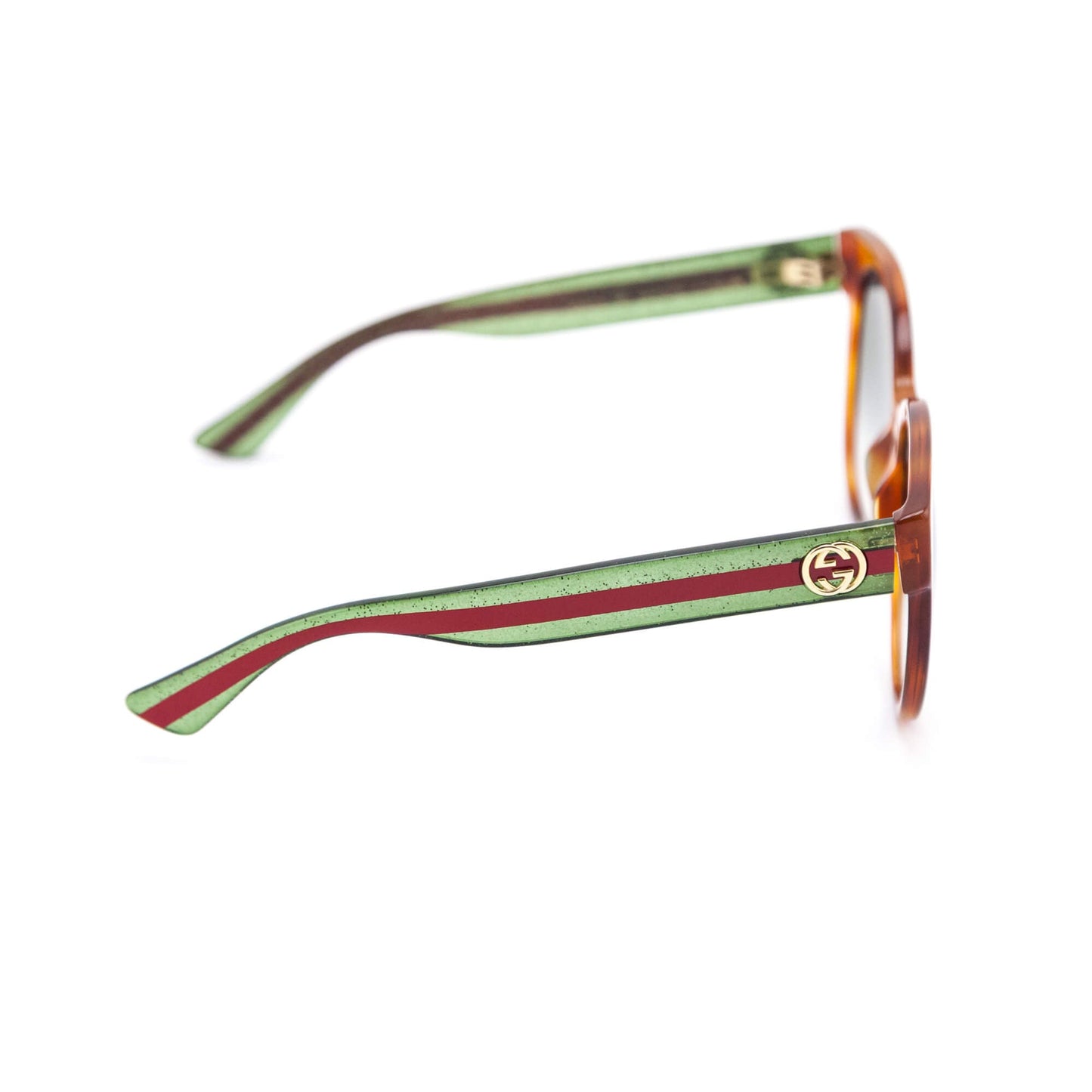 Gucci Brown Web Oversized Sunglasses
