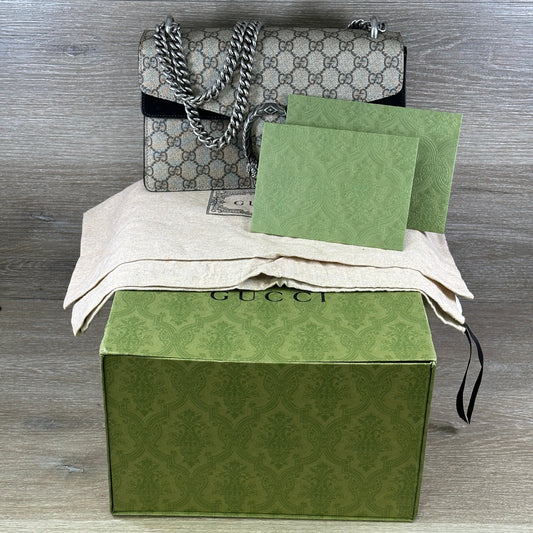 Gucci Monogram Canvas Shoulder Bag