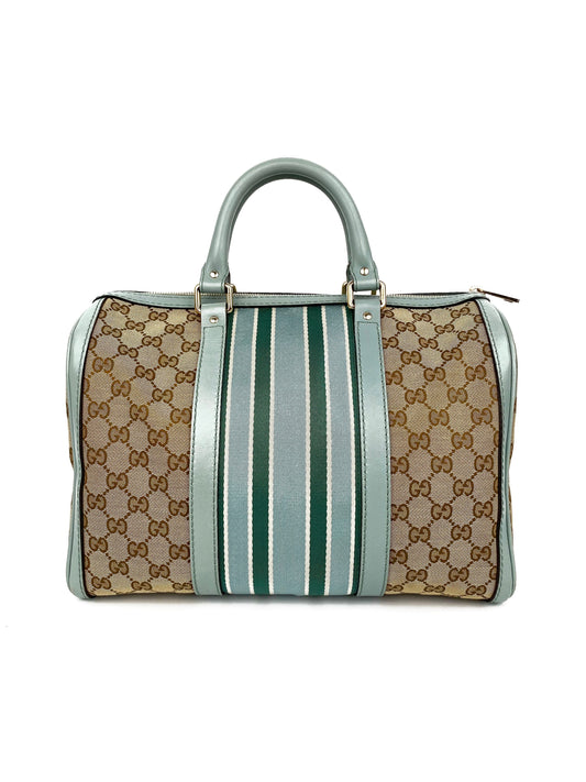 Gucci Vintage GG Monogram Medium Boston Bag