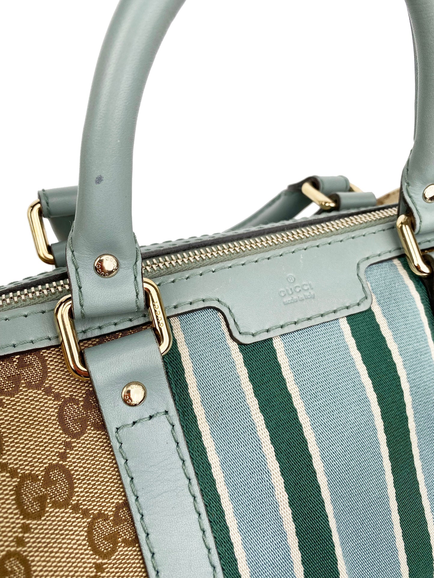Gucci Vintage GG Monogram Medium Boston Bag
