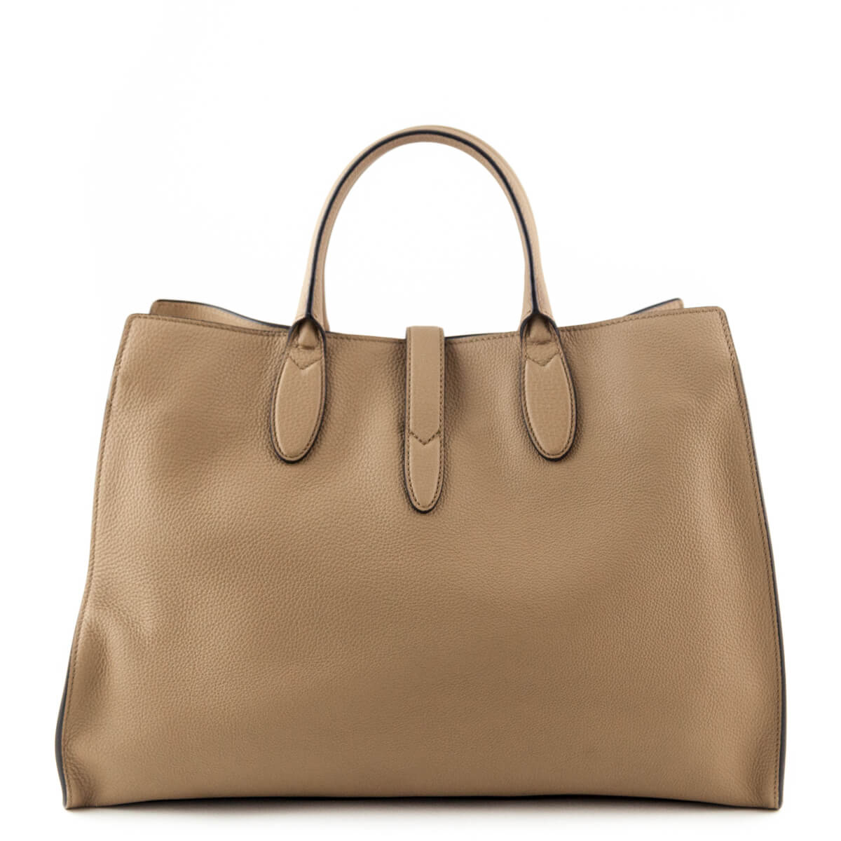 Gucci Camel Soft Leather Large Jackie Top Handle Bag