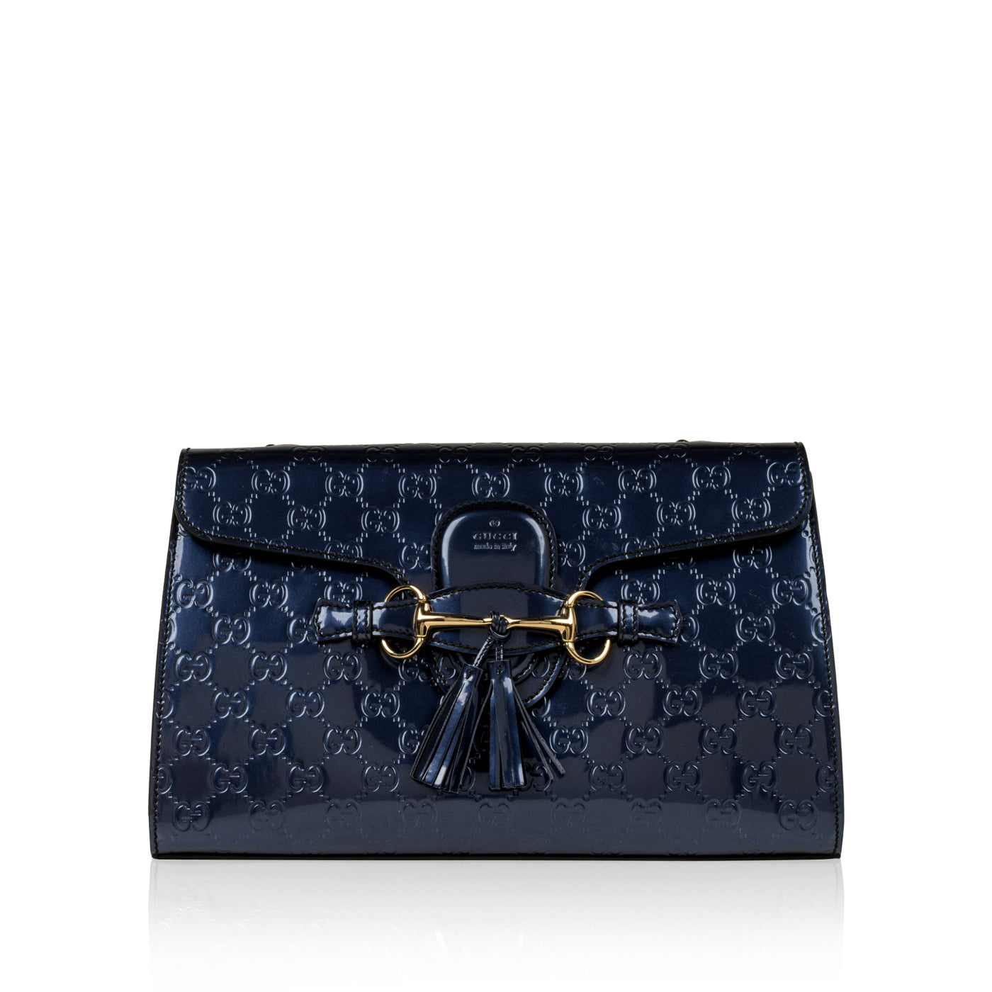 Gucci Lou Monogram Chain Leather Shoulder Bag