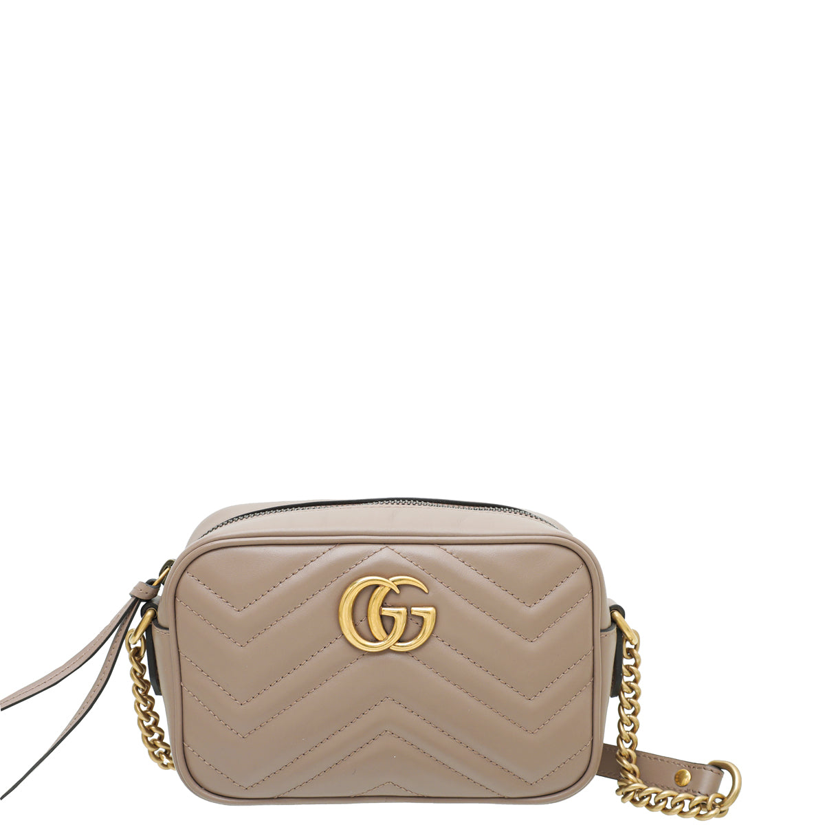 Gucci Dusty Pink GG Marmont MatelassÃ© Mini Bag