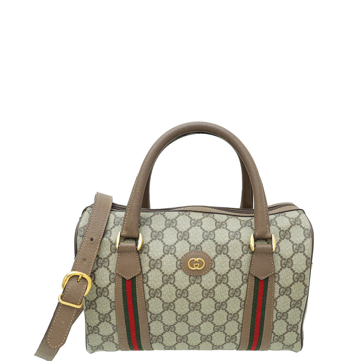 Gucci Bicolor   GG Supreme Boston Bag