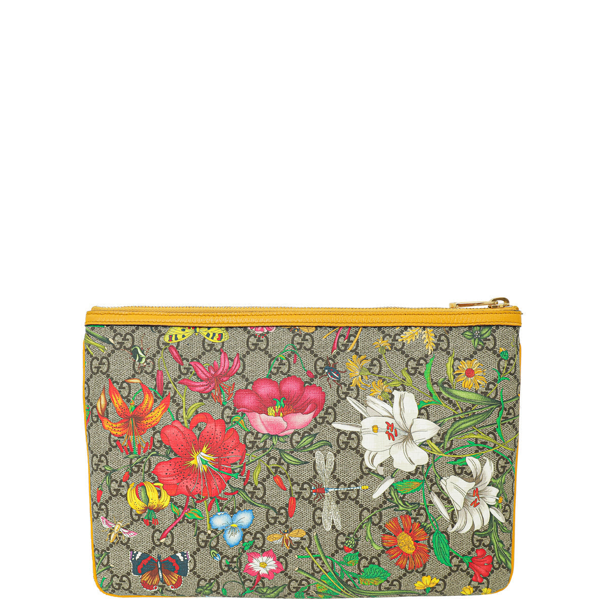 Gucci Multicolor GG Supreme Floral Ophidia Pouch