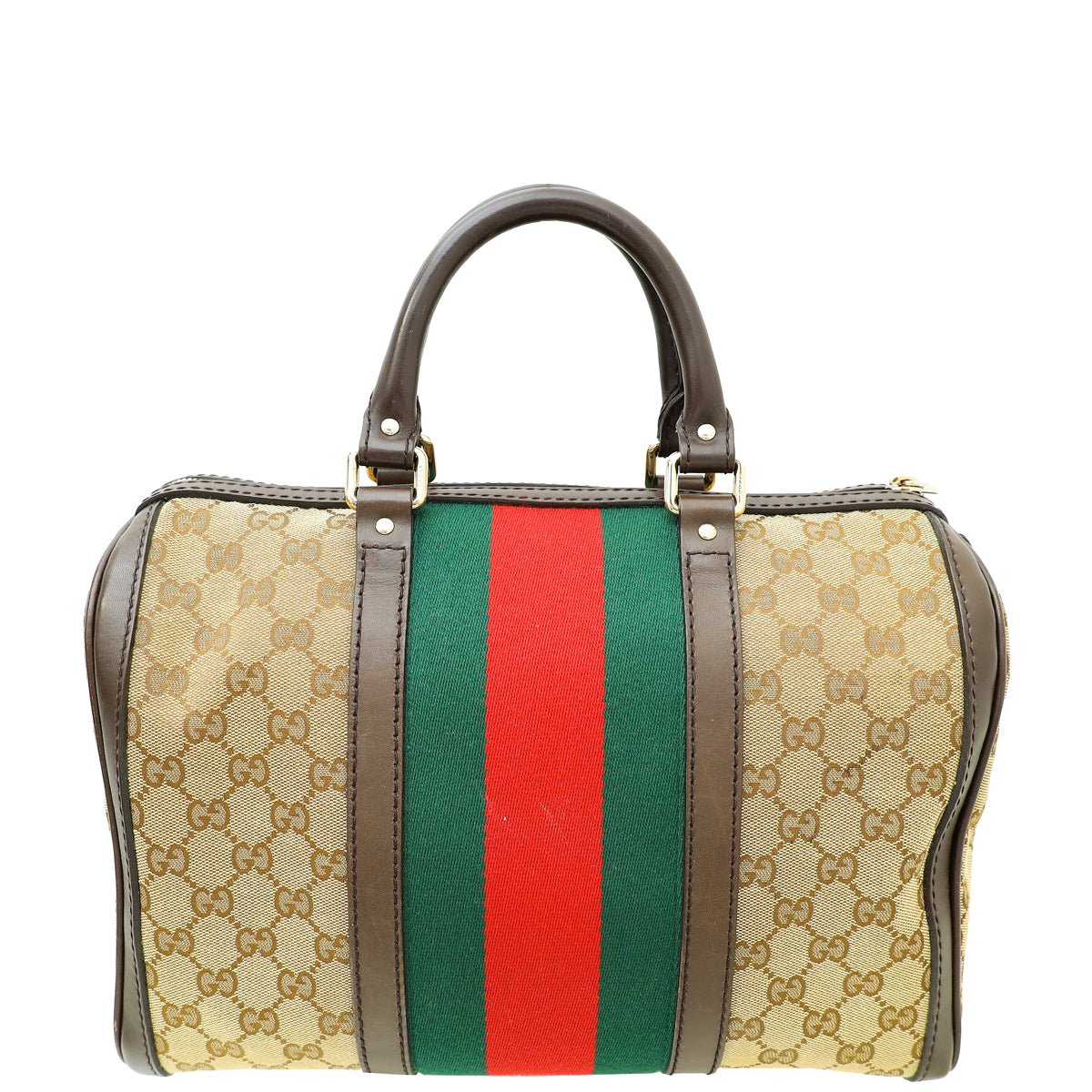 Gucci Multicolor GG Supreme   Web Joy Boston Medium Bag