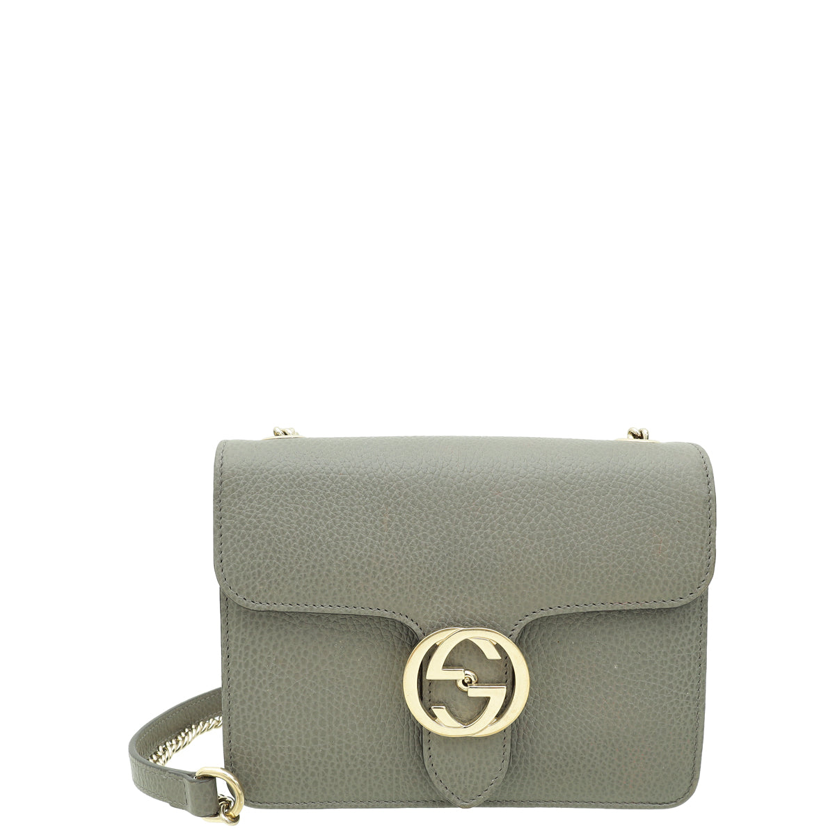 Gucci Grey Interlocking G Small Shoulder Bag