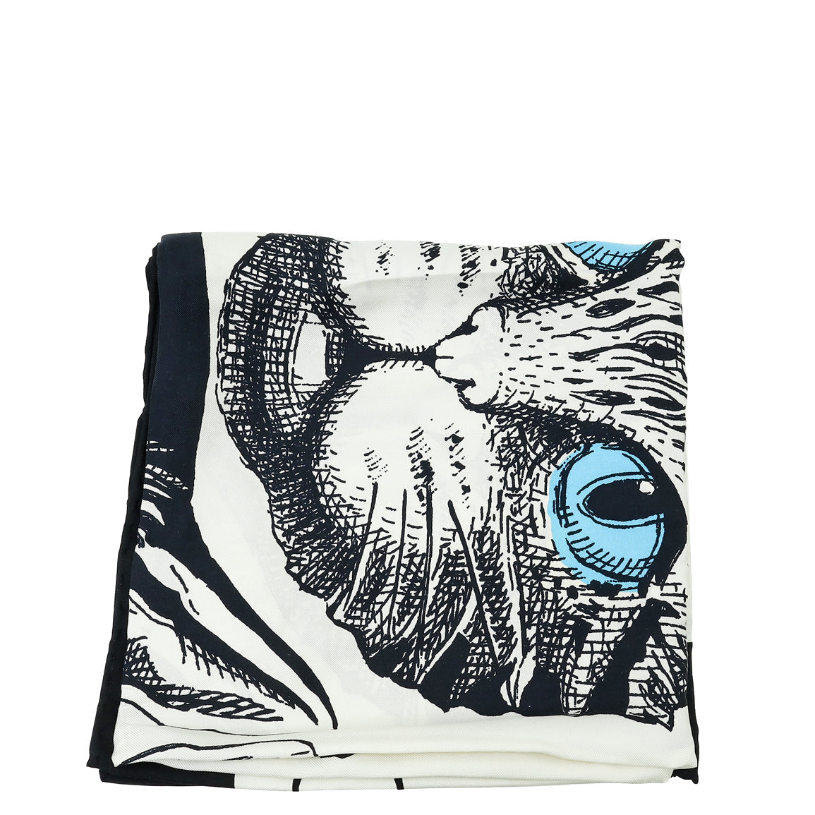 Gucci Multicolor Silk Mystic Cat Square Scarf