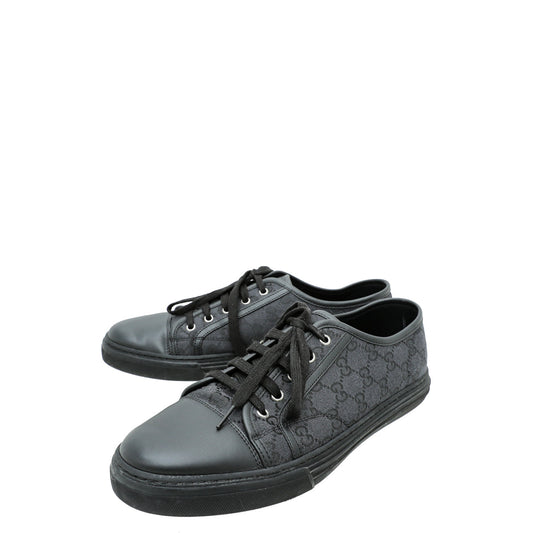 Gucci Black GG Low Top Sneakers 10