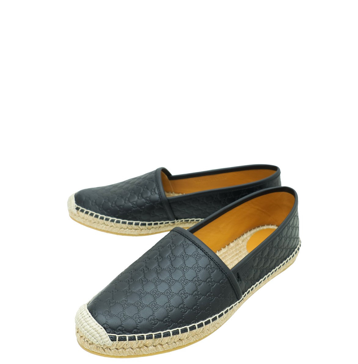 Gucci Black Microguccissima Espadrille 39.5